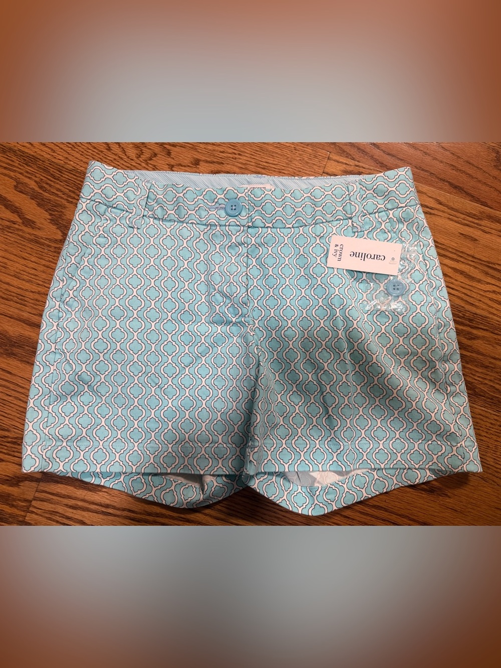 Cartoline Aqua Patterned Women’s Shorts